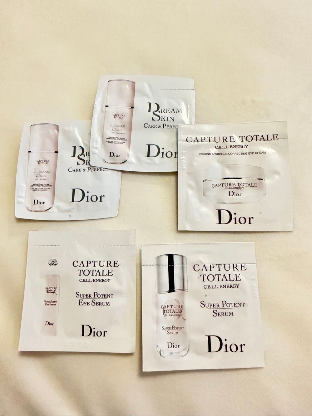 Dior Capture Totale Dreamskin Skincare Sample Set Lot of 5 New